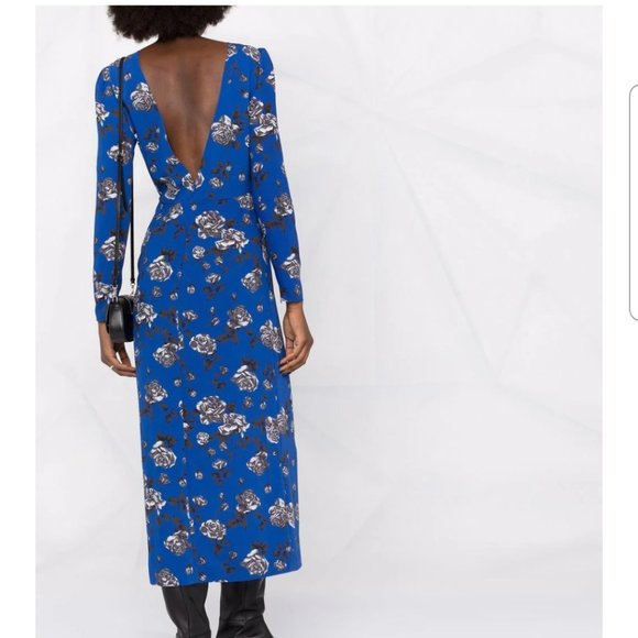 RED Valentino $1389 Floral Print Dress - Picture 9 of 15